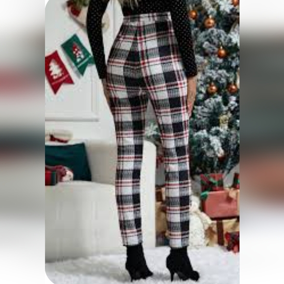 New Look Sport Plaid Stretch Pants NWT Sz. 3X - Picture 2 of 10